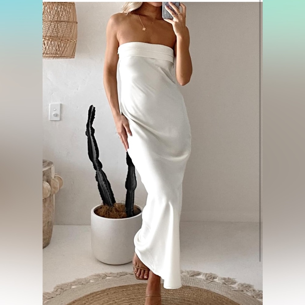 NWT White Midi Dress